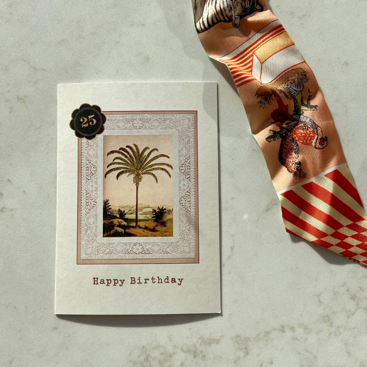 NO. 25 PALM TREE CARD