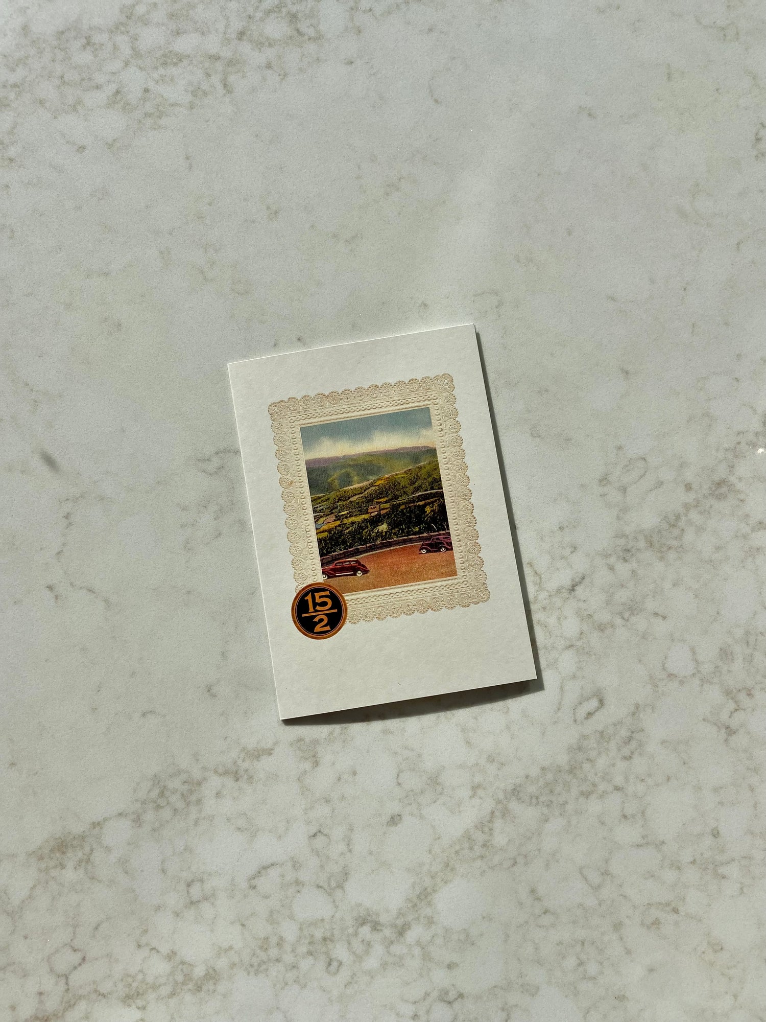 NO. 15/2 VINTAGE CAR CARD
