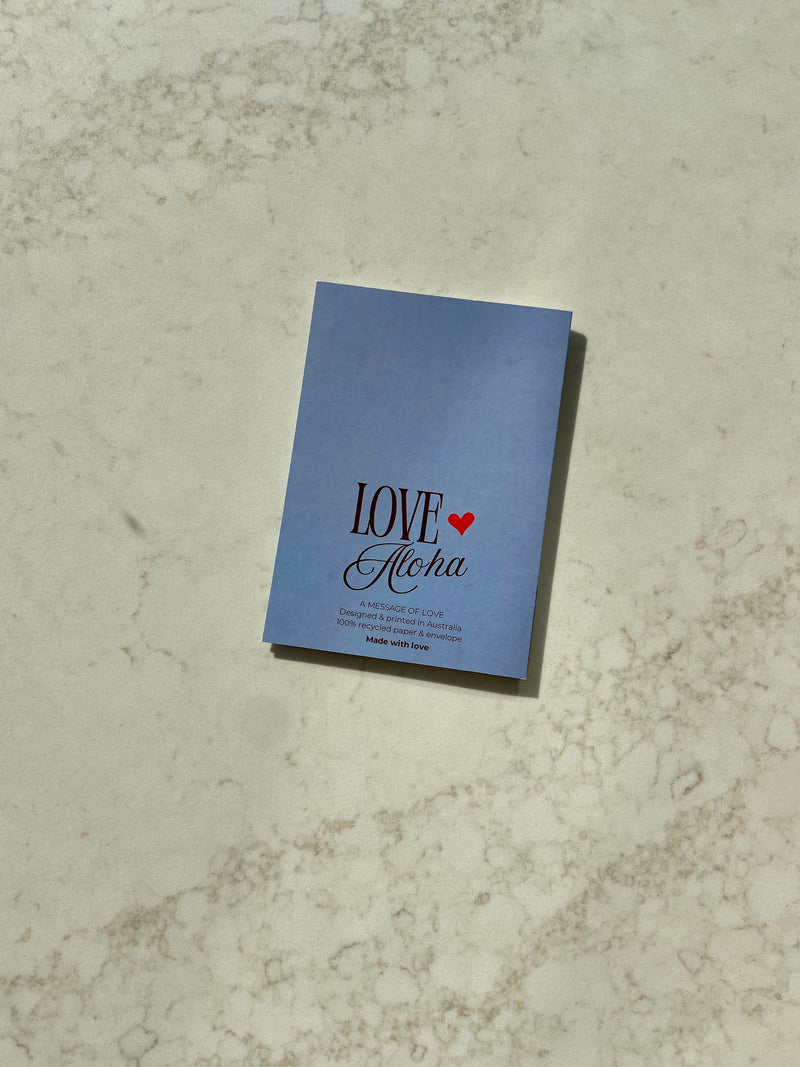 A MESSAGE OF LOVE CARD