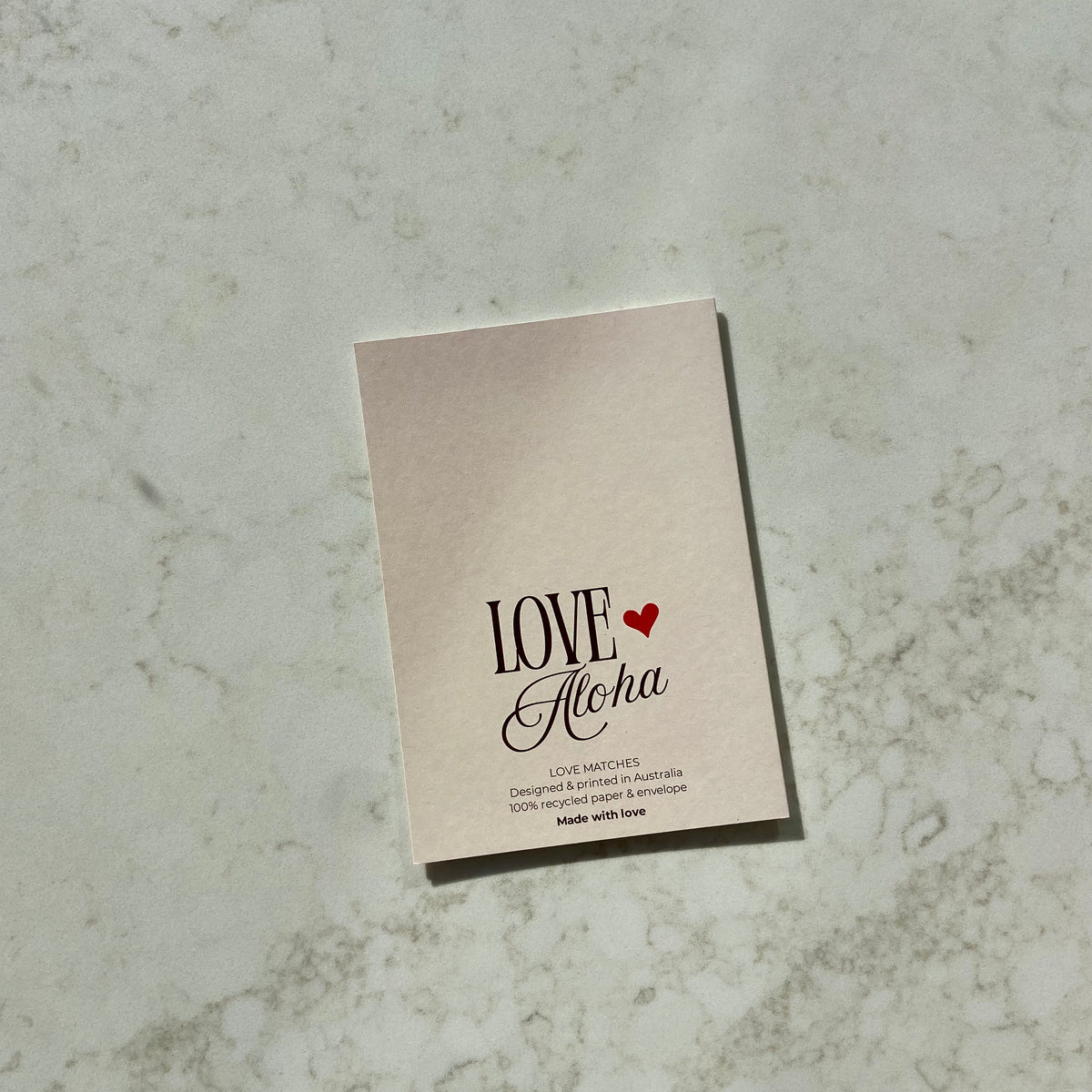 LOVE MATCHES CARD