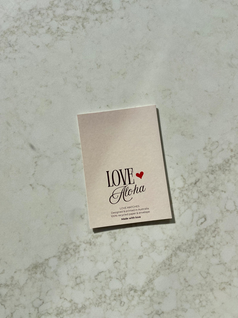 LOVE MATCHES CARD