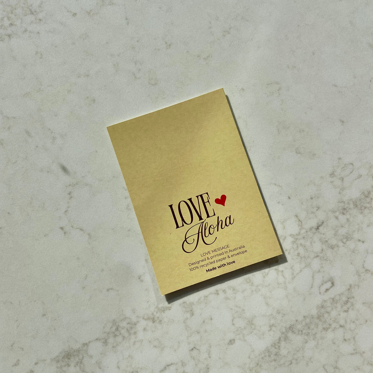 LOVE MESSAGE CARD