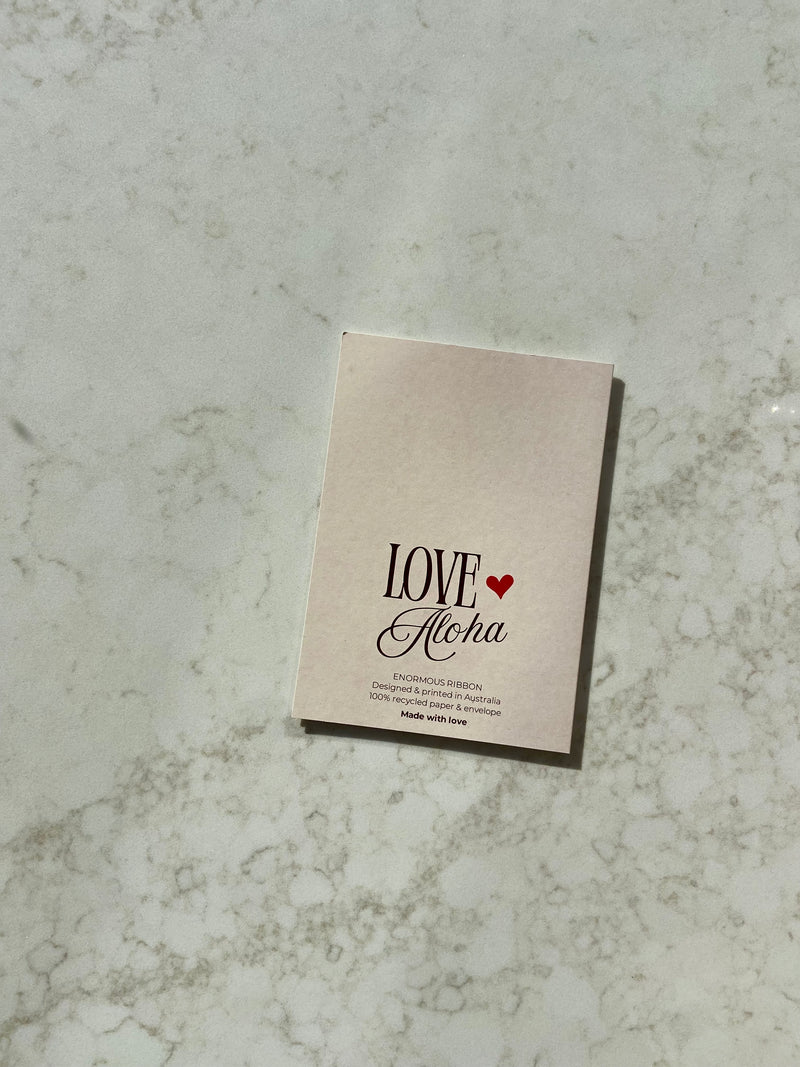 ENORMOUS RIBBON CARD
