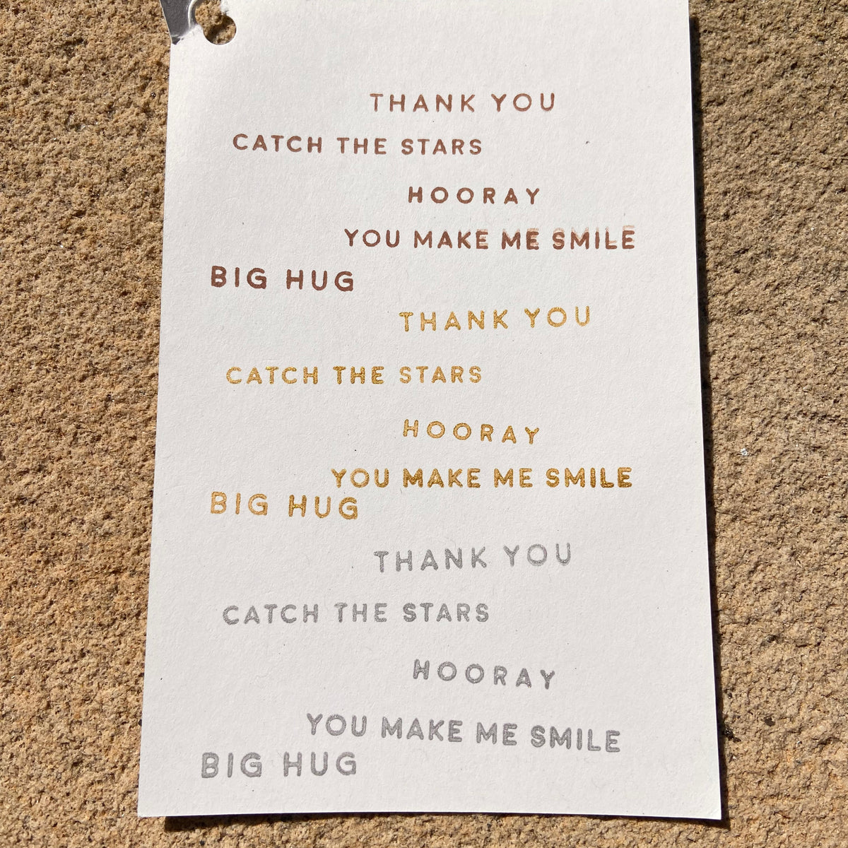 A MESSAGE OF LOVE CARD
